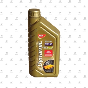 MOL DYNAMIC GOLD DX 5W-30 (1л) API SP ILSAC GF-6  dexos1 масло моторное синтетическое -45С