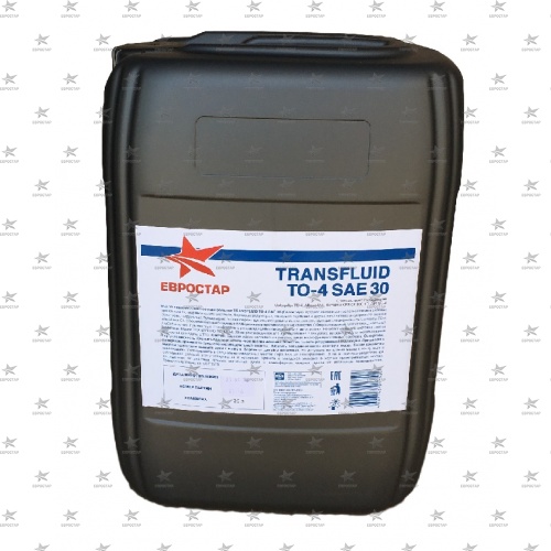 ЕВРОСТАР TRANSFLUID TO-4 SAE 30 (20л) CAT TO-4, Komatsu KES 07.868.1 трактр трансмис гидравл -36С