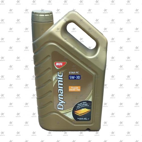 MOL DYNAMIC STAR PC 5W-30 (4л) API SL/CF ACEA C2, A5/B5-04 масло моторное синтетическое -42*C