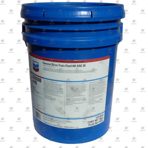 CHEVRON DRIVE TRAIN FLUIDS HD 30 (18,9л) CAT TO-4, Komatsu KES 07.868.1 масло тракторное трансмиссионное гидравлическое