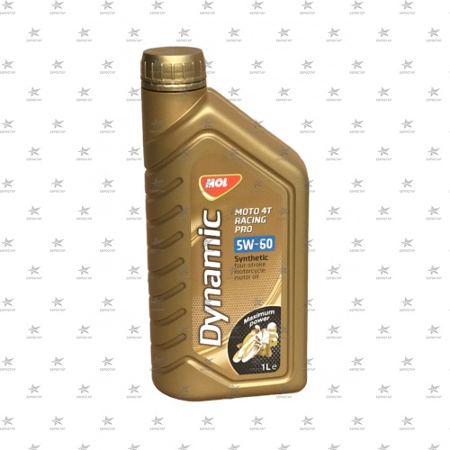 MOL DYNAMIC MOTO 4T RASING  Pro 5W-60 (1л.) SL, JASO MA2 масло моторное синтетическое для четырёхтактных мотоциклетных двиг