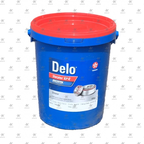 TEXACO DELO STARPLEX EP 2 (18кг.) смазка литиевый комплекс цвет красный универсальная водостойкая высокотемпературная